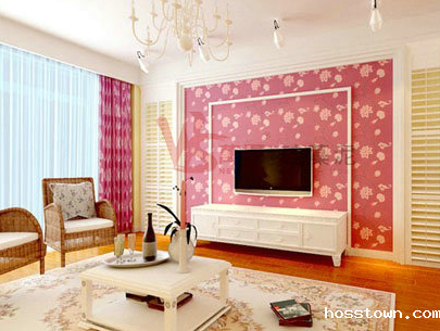 硅藻泥电视背景墙效果图（1）